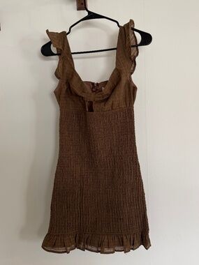 STORIA NWT Ruffle Bodycon Dress Festival Country